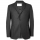 Black Slim Flecked Wool-Blend Suit