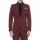 Red Slim-Fit Cotton Suit Jacket