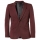 Red Slim-Fit Cotton Suit