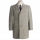 Grey Stripes Wool Top Coat