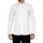 White Collar-Stud Cotton-Twill Shirt